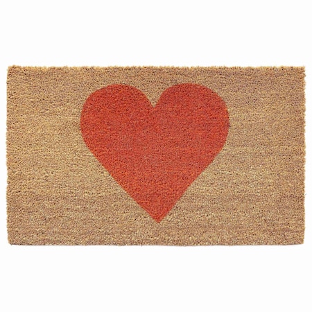 Calloway Mills Entrance Mat, Coir, Natural, Red 106731729